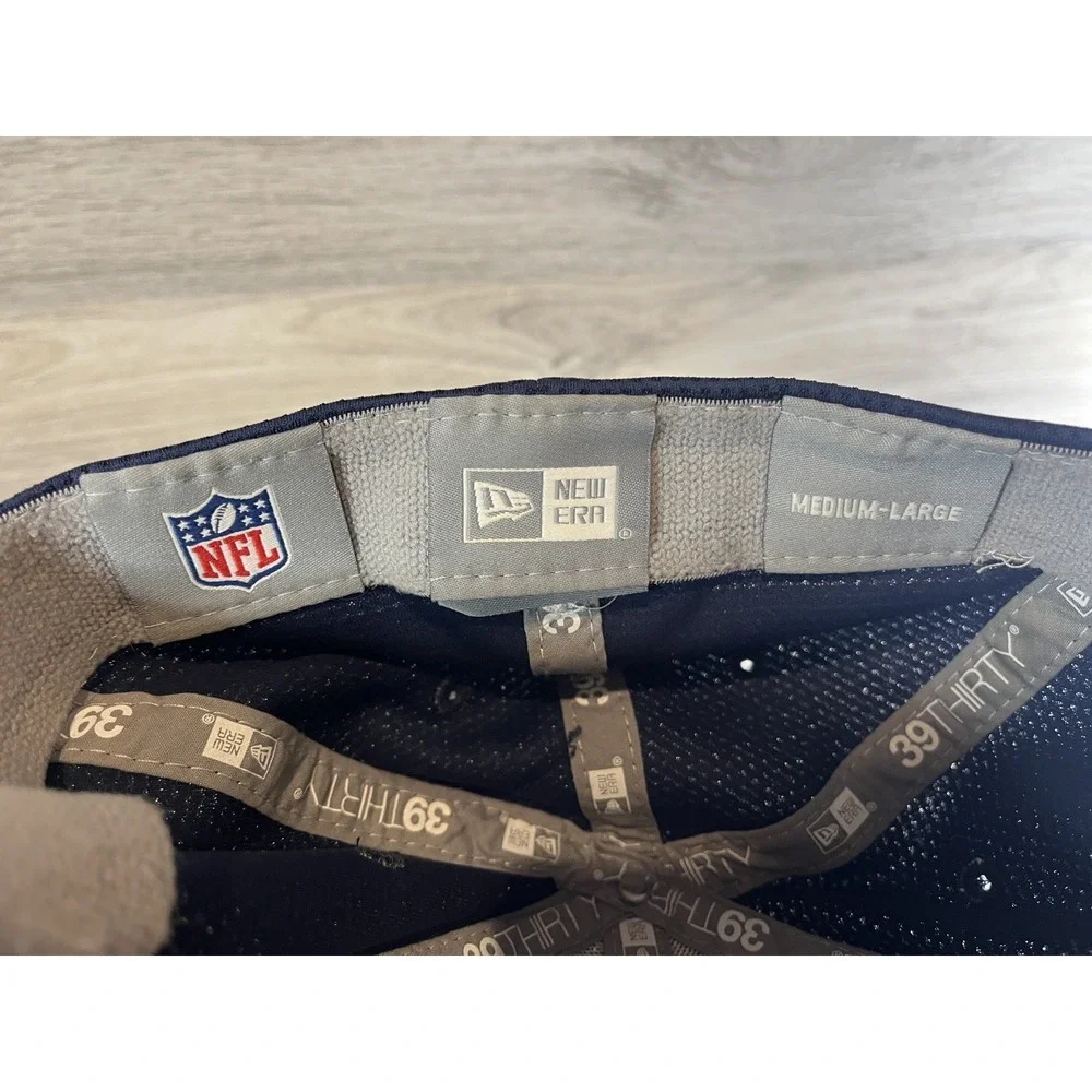 Tennessee Titans NFL New Era 39Thirty‎ Mesh Flex Fitted Hat Cap Blue Size M/L